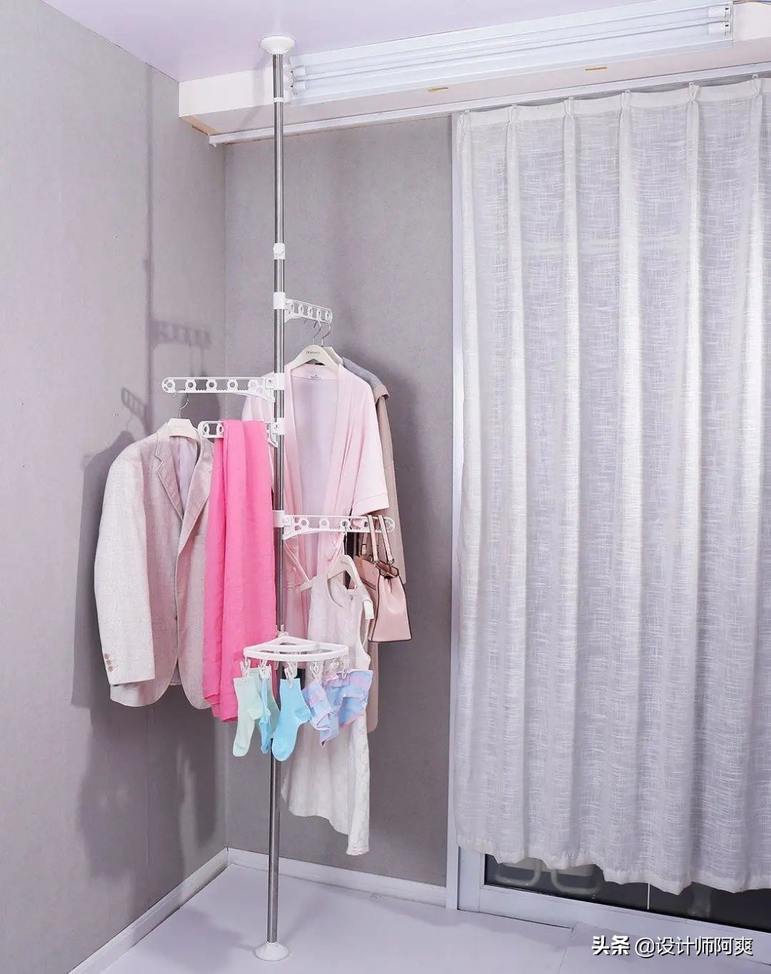 生活阳台布置晾衣服不尴尬,阳台改造既要晾衣服又要舒适