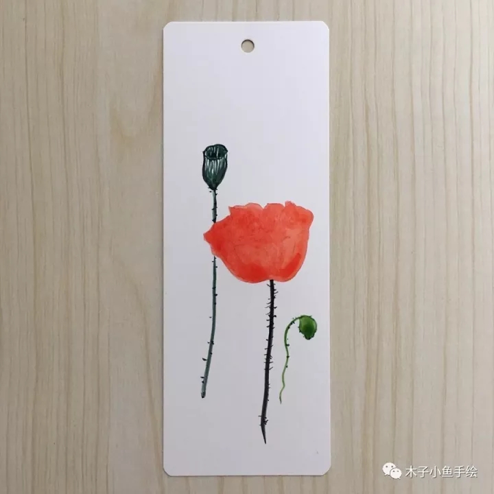 水彩画教程古风人物书签,水彩画教程入门书签简单