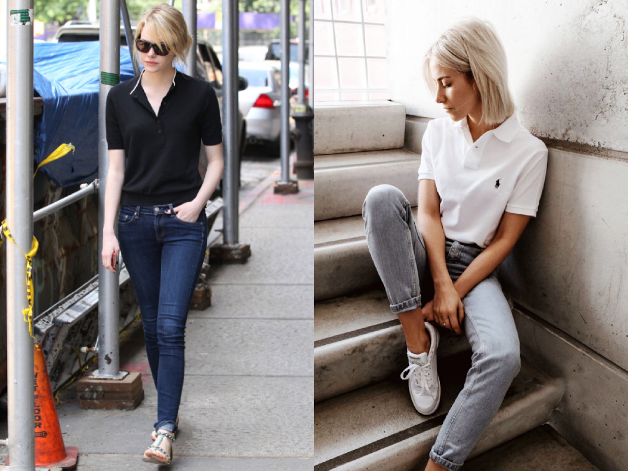 polo衫穿得好看又显身材,polo衫太大了要怎么穿才好看