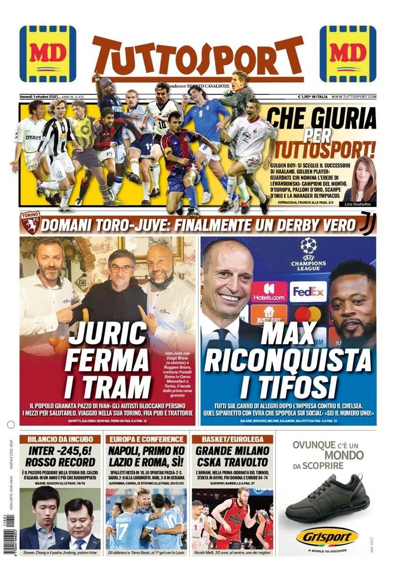 尤文c罗和夸德拉多,尤文图斯五巨头