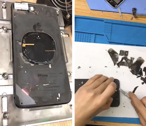 8p后面玻璃碎了多少钱,苹果8p后面的玻璃碎了换多少钱