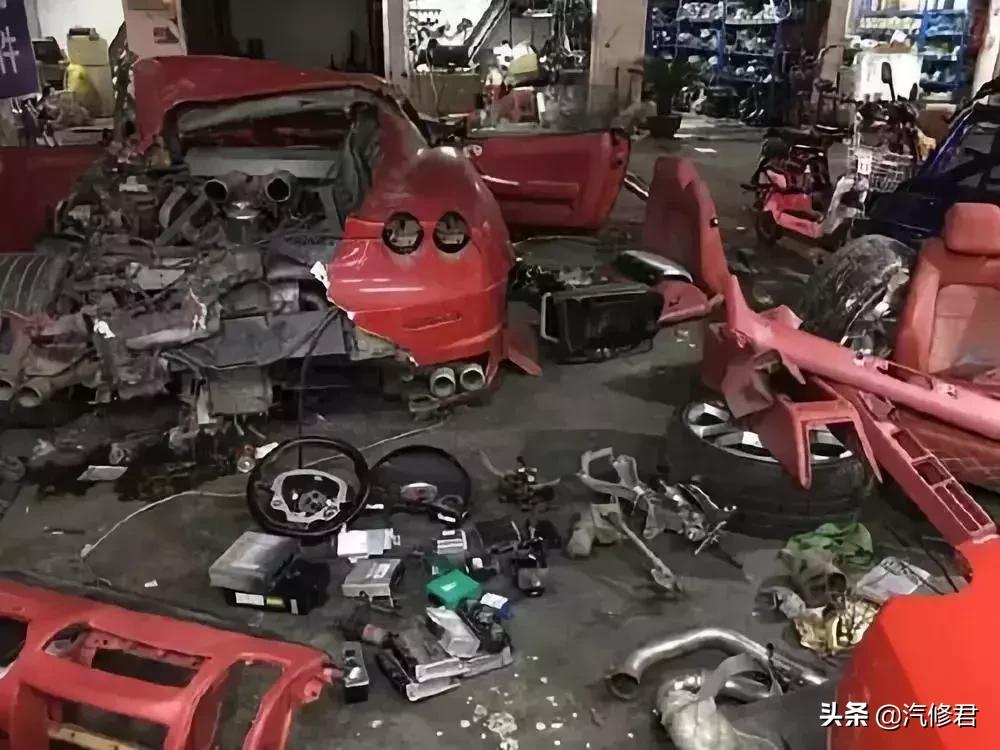 7万人民币开走法拉利!中国最神秘的4大汽配城,豪车50块一斤