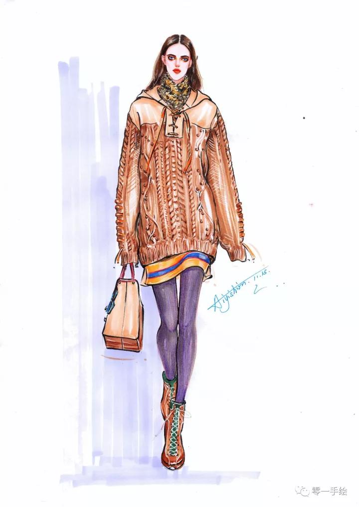 教你画衣服设计图,设计衣服手绘画简单教程整套