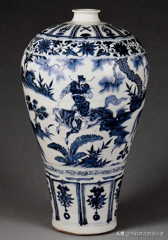 仿苏麻离青料青花瓷值钱吗,苏麻离青料瓷器底足图片大全