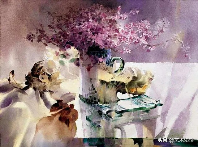 韩国水彩画家misulbu作品欣赏,韩国水彩画风景作品