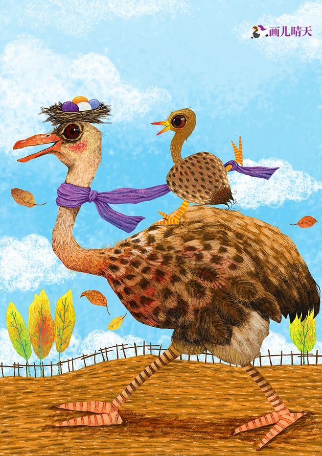 唯美插画壁纸动物,简单又漂亮的动物插画