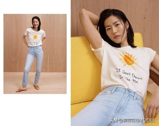 超模刘雯最爱的风格短袖，春天里的万能单品不能少