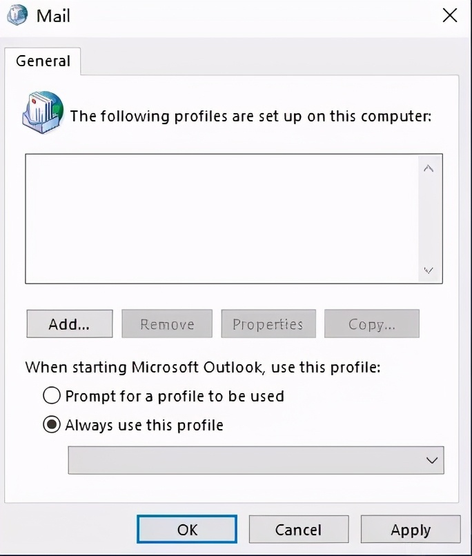 控制面板中的邮件图标怎么设置,控制面板没有邮件怎么添加