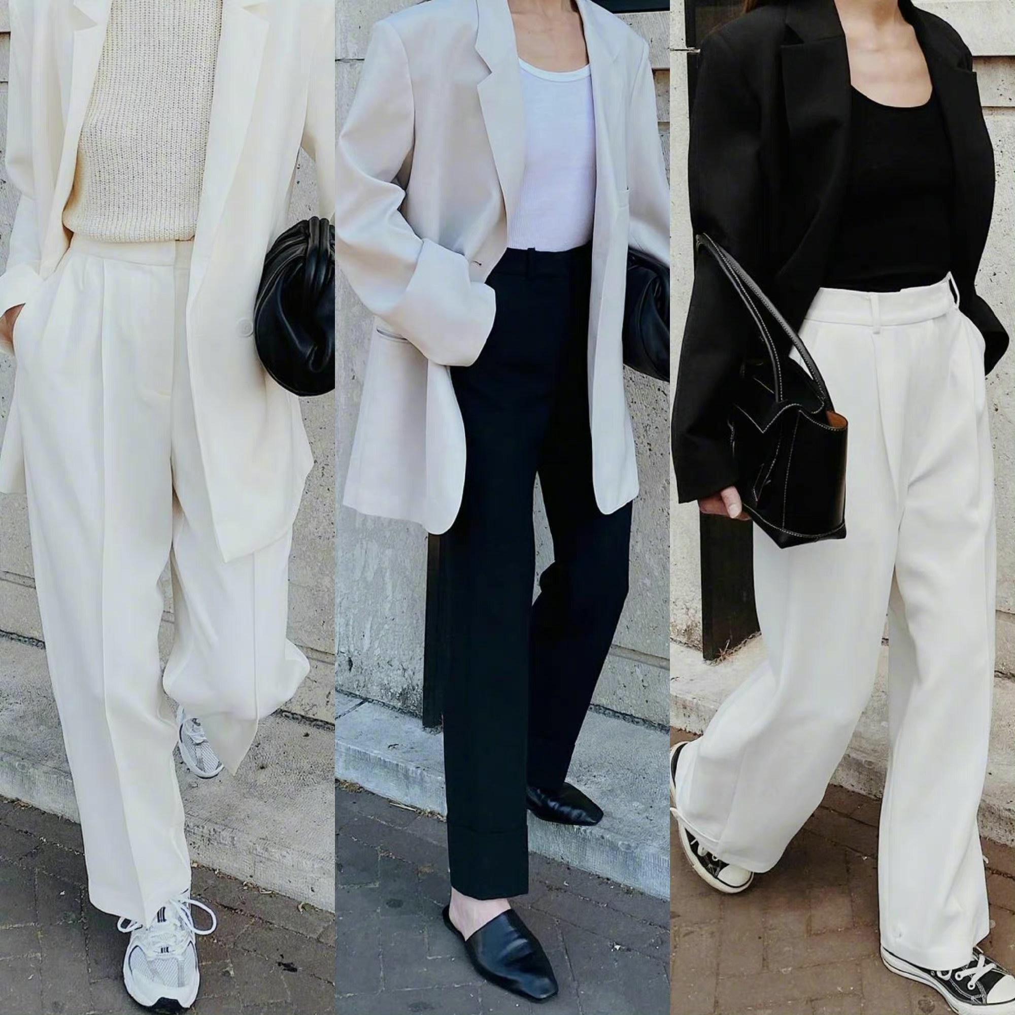 西装裤简单,简单西装裤搭什么衣服