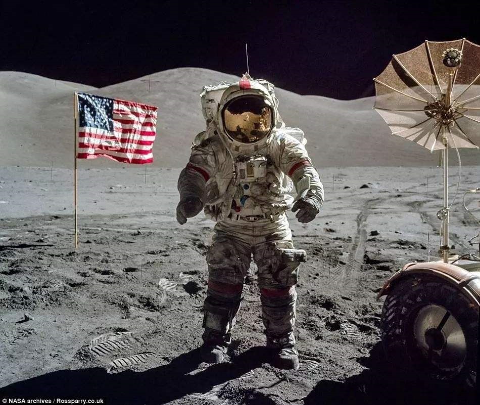 阿波罗登月是骗局还是壮举,50年前阿波罗登月影像