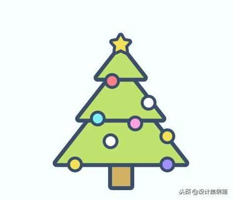 圣诞树绘制,ps做动态圣诞树海报