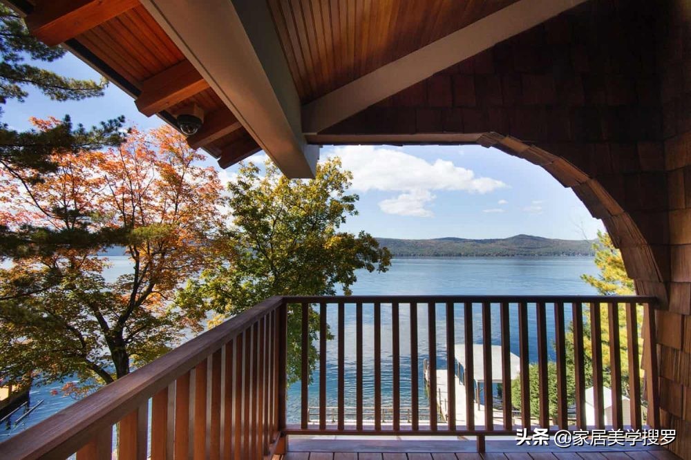 红橡木楼梯别墅,橡木楼梯踏步别墅