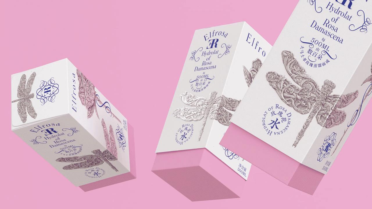 大马士革玫瑰纯露蓝色瓶子的,大马士革玫瑰纯露图