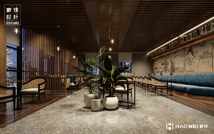 书店改造设计效果图,私人书店装修设计