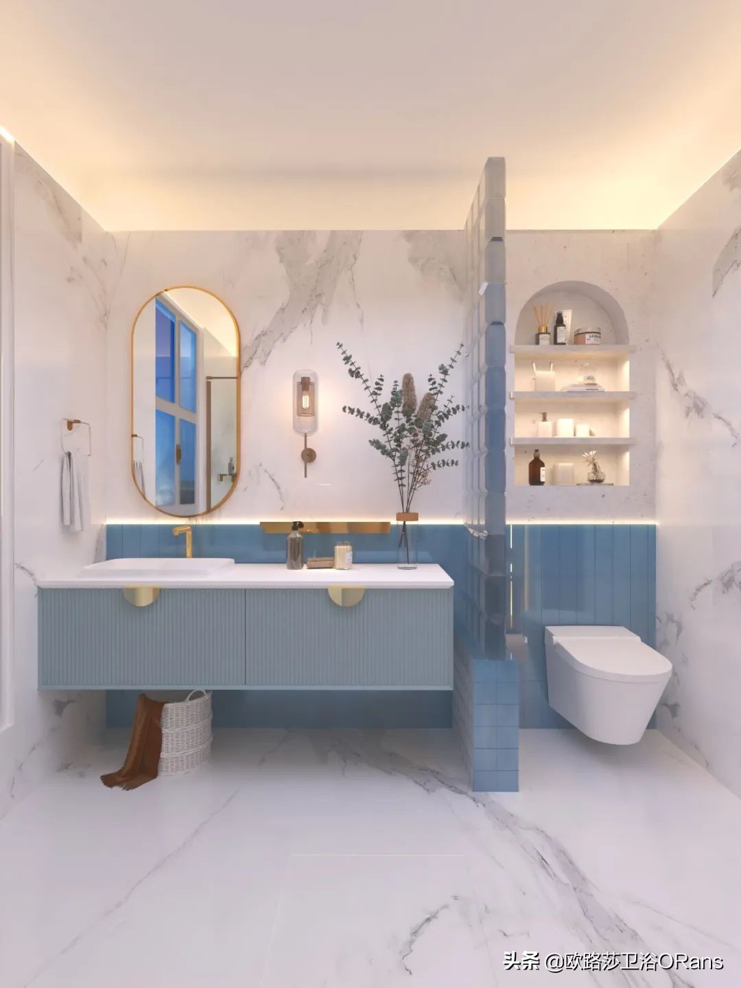 当地中海风席卷了你的浴室，是一种怎样的体验呢？