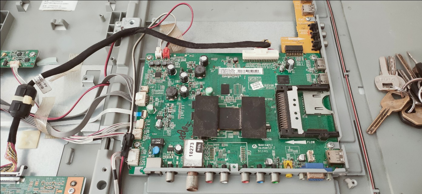 tcll55e电视拆机教程,tcl55v2液晶电视拆机教程