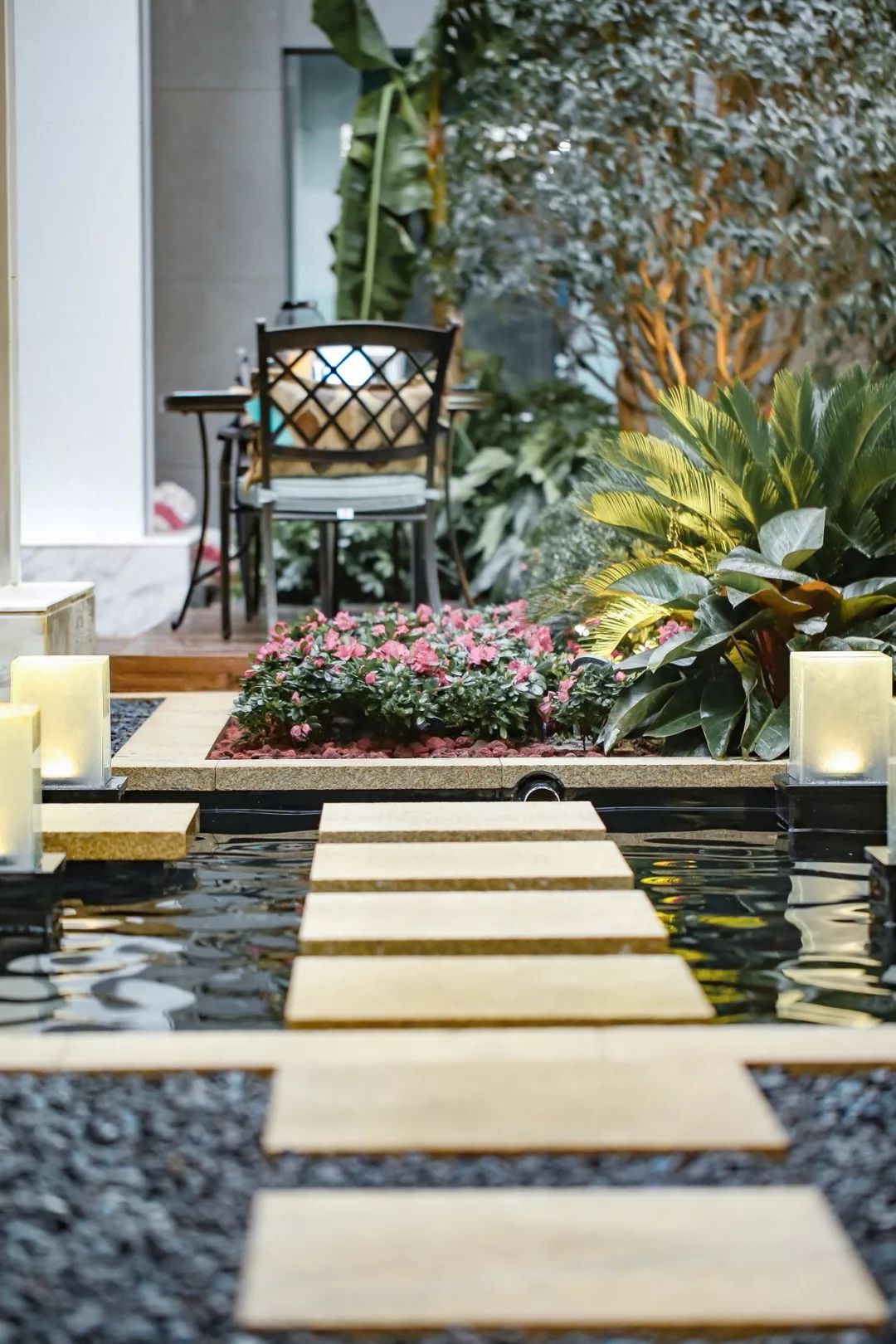 园林式办公区效果图,办公区花园景观设计