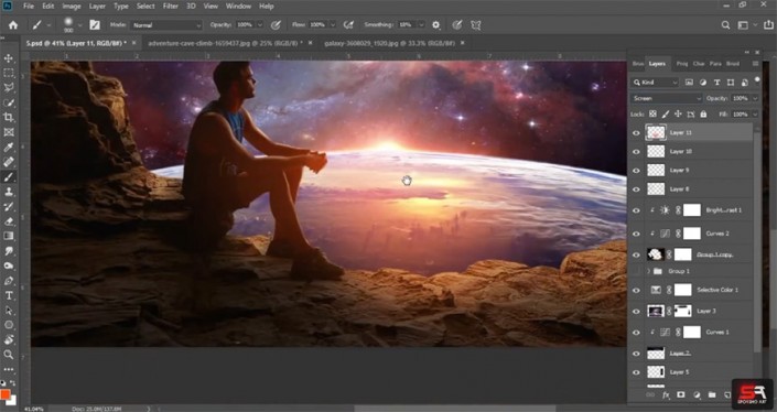 ps人物和风景合成,ps怎么合成有创意的场景