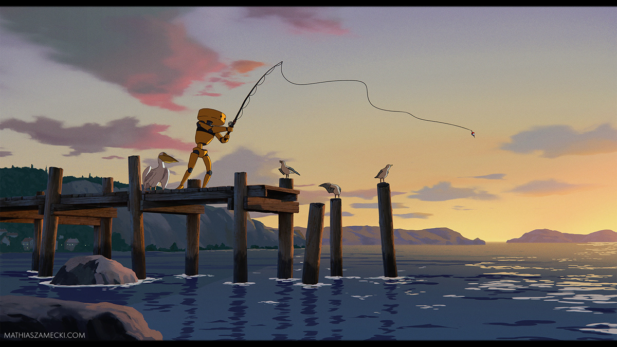 机器人Robo-bee的日常：这是绘本插画还是动漫原画？总之先睹为快