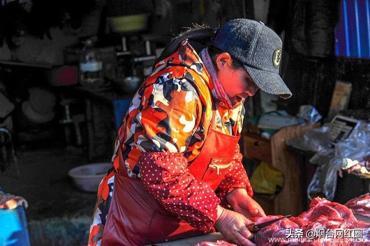 烟台莱阳海鲜早市,烟台老红利市场早市