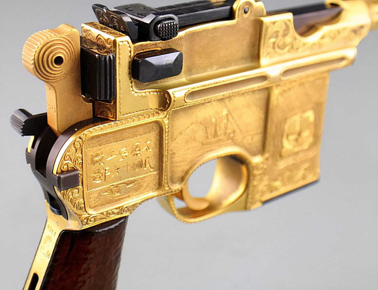 苏式驳壳枪,中国仿制的二十响驳壳枪