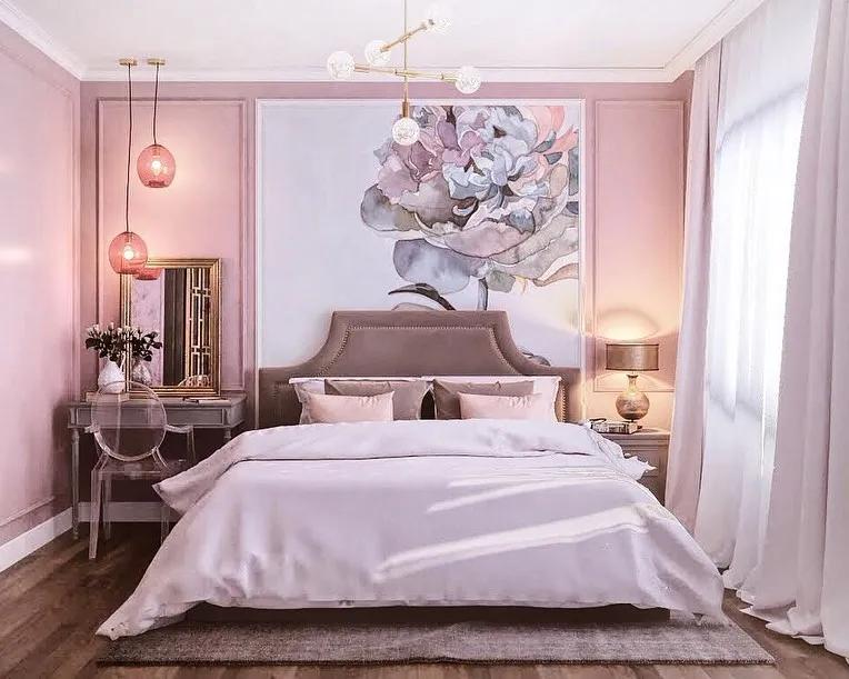 花卉墙绘,墙绘花卉色彩作品