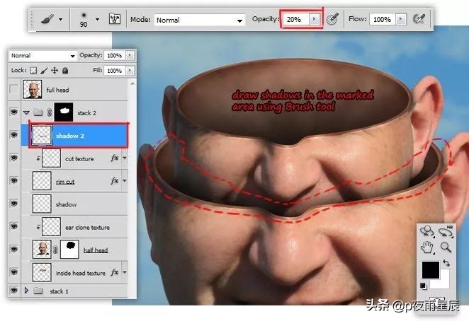 ps制作超现实创意人像,通过ps制作一幅超现实人像特效