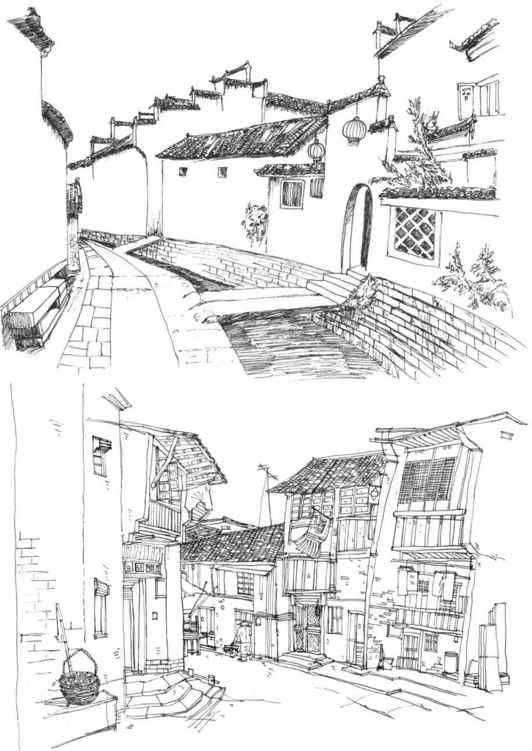 速写风景初学者入门教程,人物速写和风景速写哪个简单