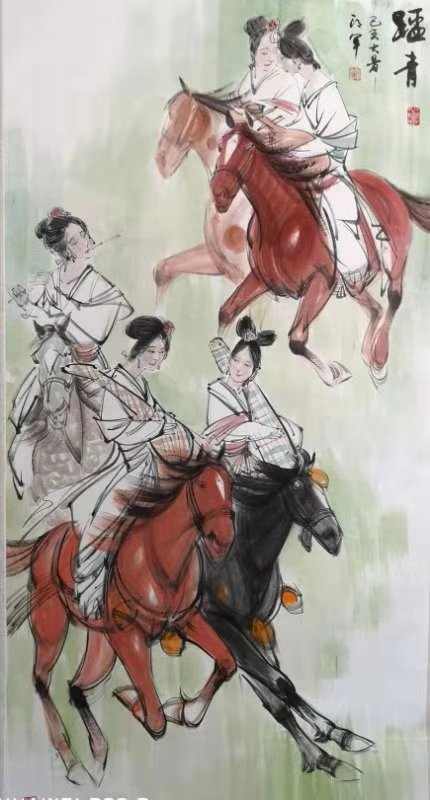 郎军画家作品价格,郎军国画60幅