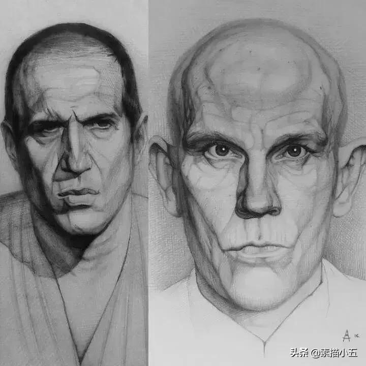 他画的素描无与伦比,他画的画栩栩如生让人拍案叫绝