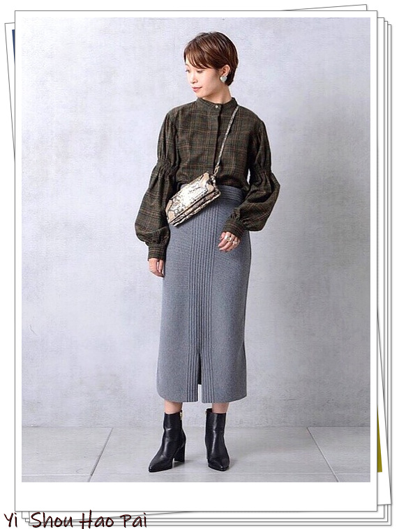 格纹日系衬衫,格纹衬衫怎么搭好看