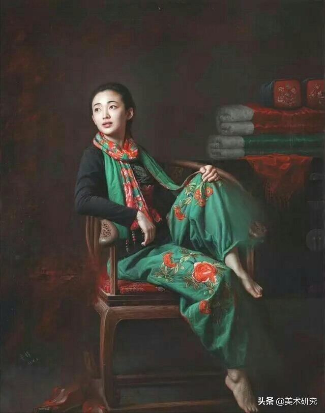 画以铜板为登，涂五彩于上，其貌如生，脸上凹凸处正视与生人不殊