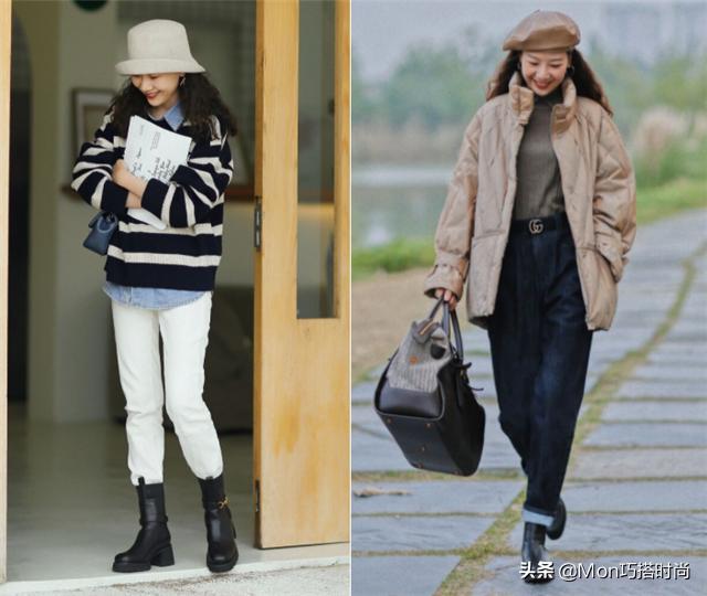 靴子女2022爆款洋气修脚型,显瘦靴短潮