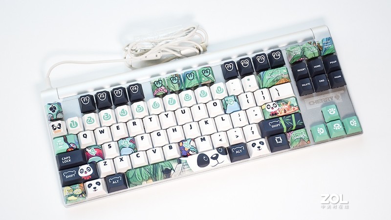 国风涂装键盘,樱桃mx1.1红轴机械键盘测评