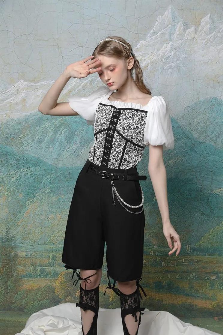 最火的泡泡袖上衣穿搭秋冬,夏天泡泡袖设计感小众上衣