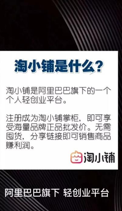淘小铺供应链经营模式,对淘小铺的认知