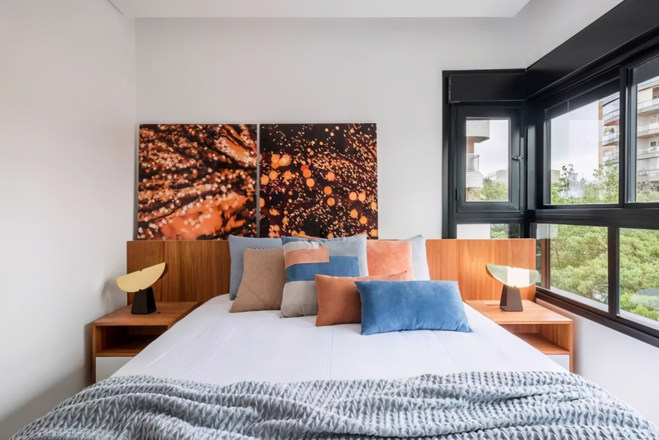 卧室电视柜带吧台装修效果图,70平小户型客餐厅电视墙