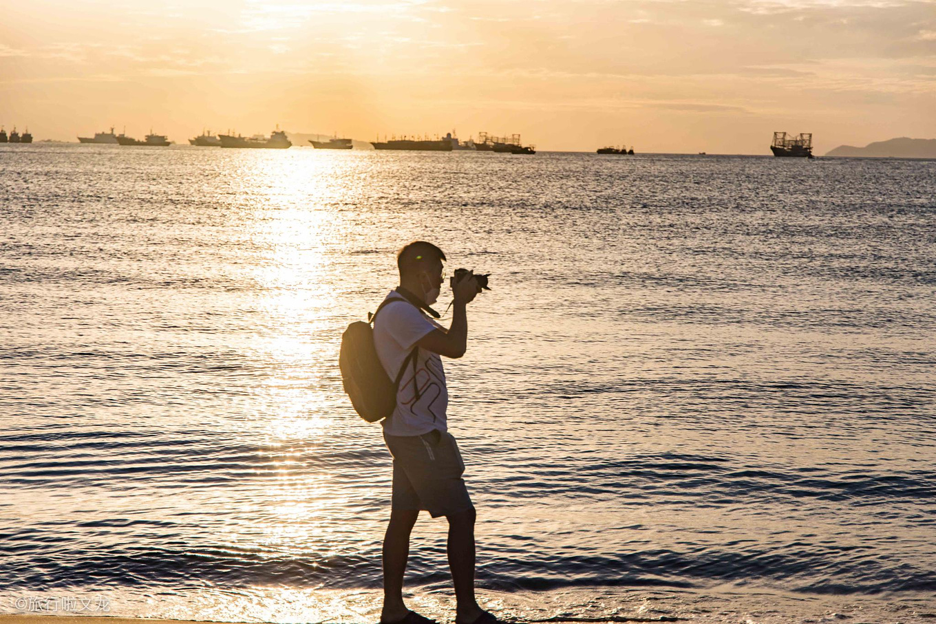 三亚的清晨和晚上,三亚的黄昏美不胜收