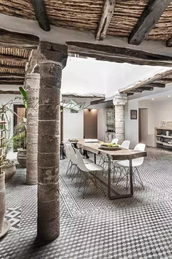 黑白格瓷砖法式,瓷砖黑白风格