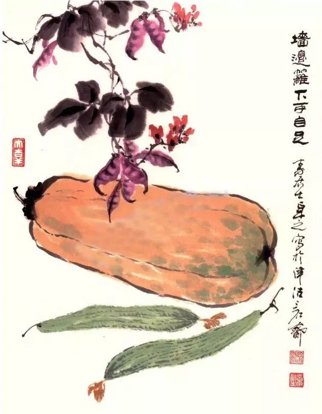 写意蔬果简单画法,国画蔬菜写意作品