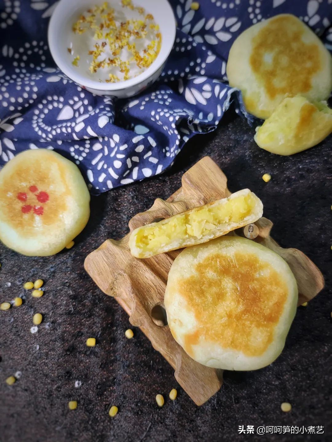 不用开酥的软皮绿豆饼,又酥又不油的绿豆饼