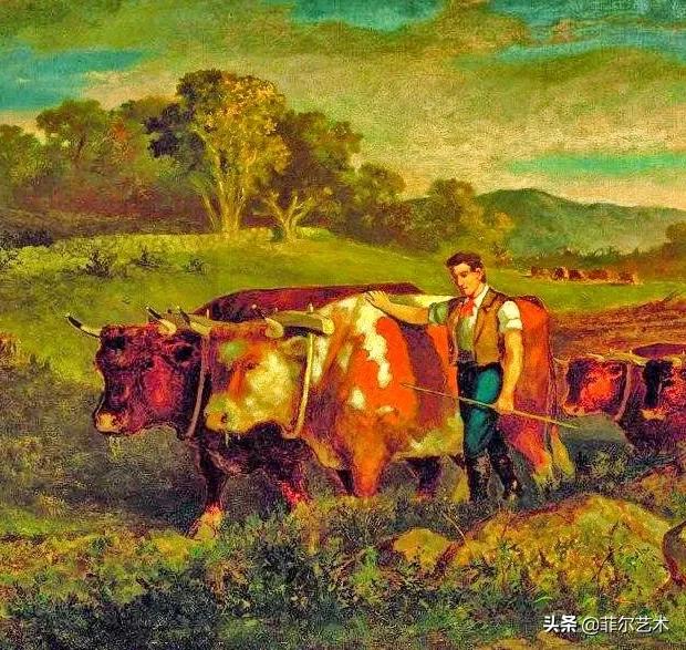 欧洲田园油画风景图片大全,古典油画风景美丽乡村