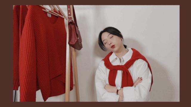 红色分享,红色系单品穿搭技巧变身活力少女