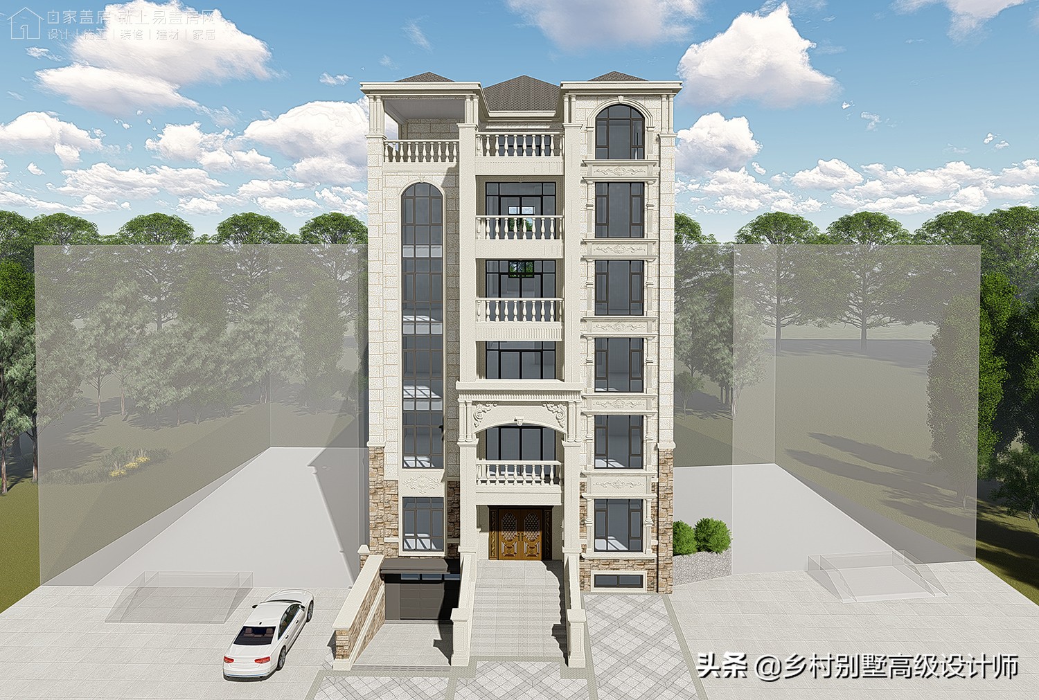 孝感新中式别墅,湖北孝感现代风别墅