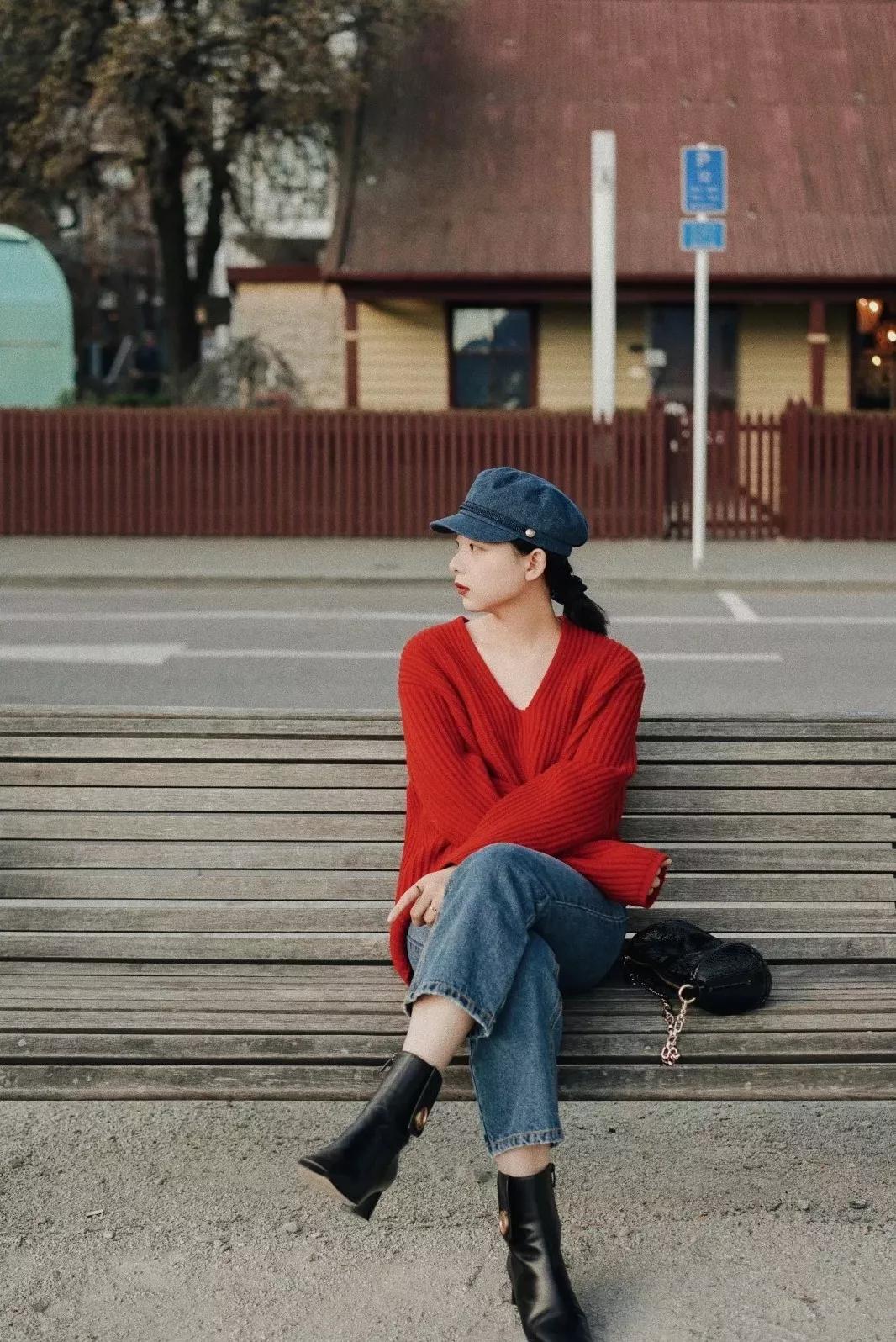 红色分享,红色系单品穿搭技巧变身活力少女