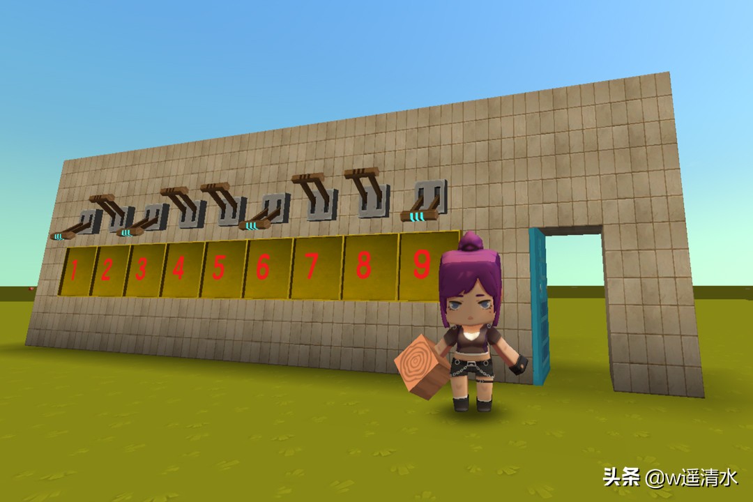迷你世界做密码门解密教程,迷你世界可改密码的密码门教程