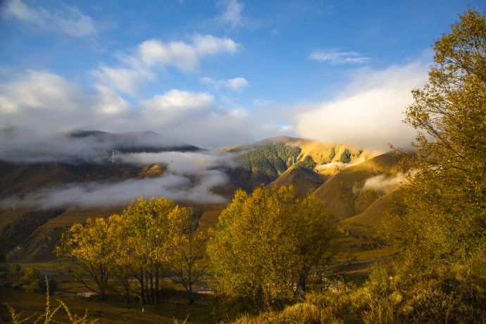 川西的绝美风光,新都桥光影世界