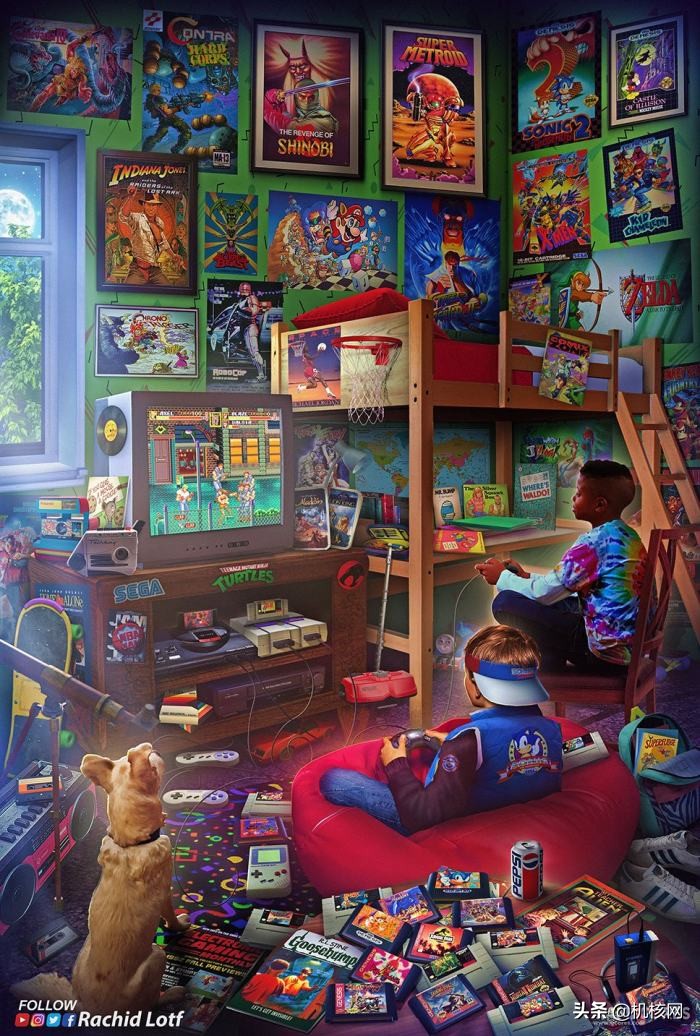 这位画师可能把所有玩家的童年都画了一遍