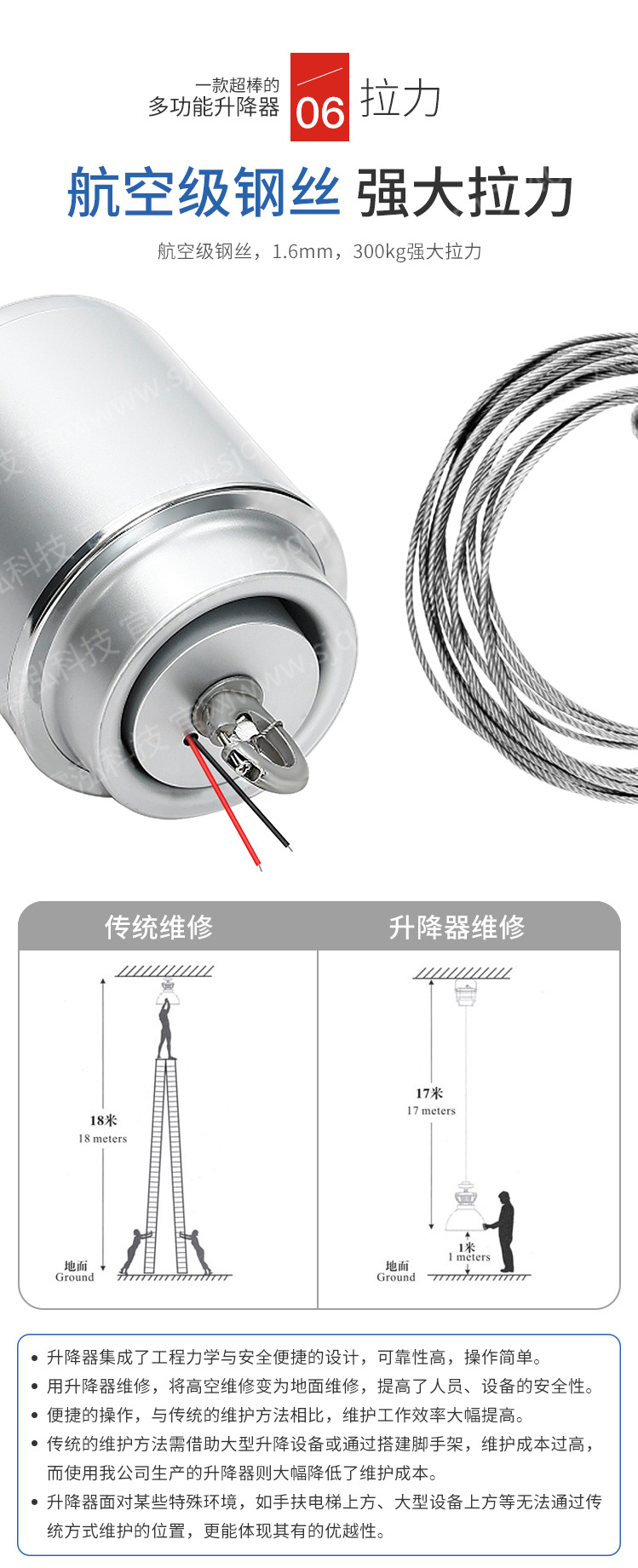 工矿灯手动升降装置,工业大型升降照明灯