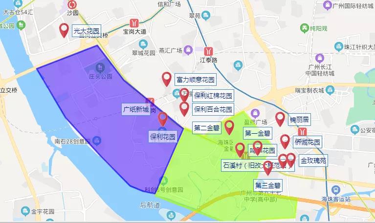 海珠楼市板块分析,20年楼龄